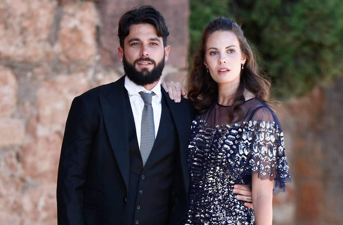 Jota peleteiro y Jessica Bueno en la boda de Daniel Carvajal