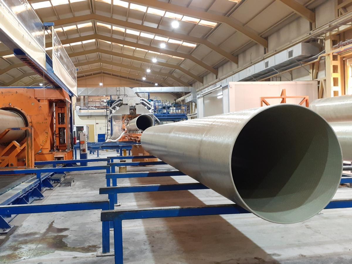 Interior de las instalaciones de Prefabricados Delta.