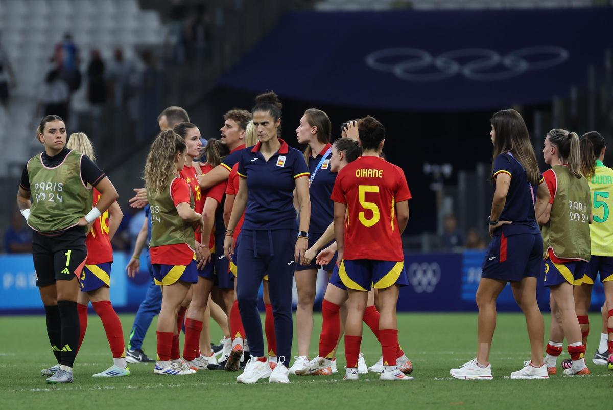 Una imagen del Brasil - España.