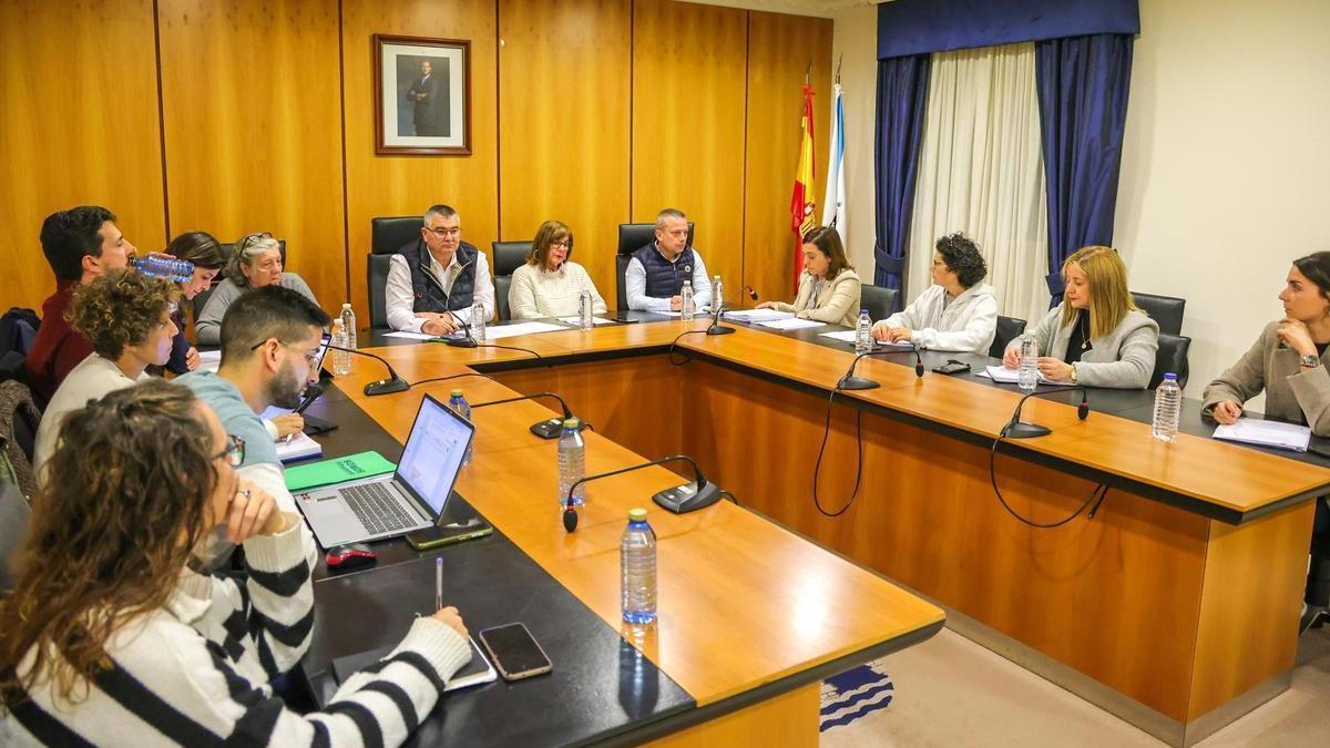 Soutelo en un pleno municipal.