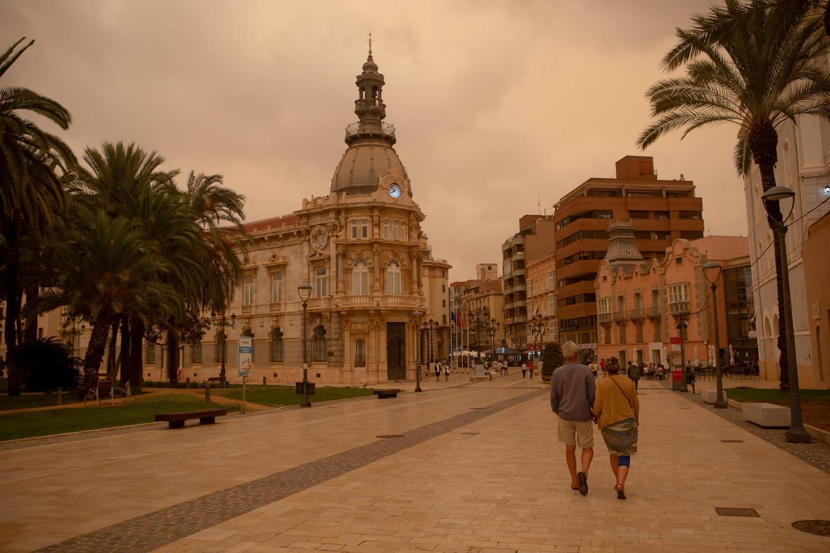 Cartagena asolada por la calima