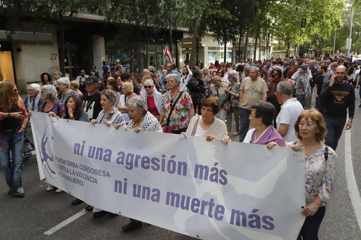 Una manifestación dice ‘No a la guerra’ en las calles de Córdoba