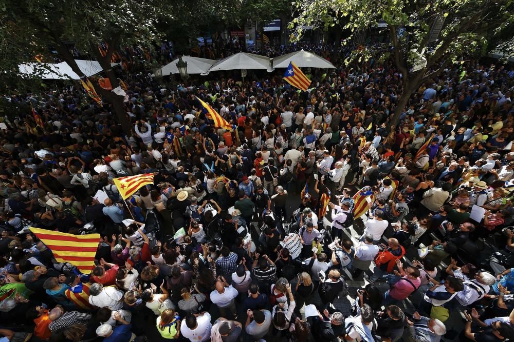 Protestas por las detenciones en Barcelona