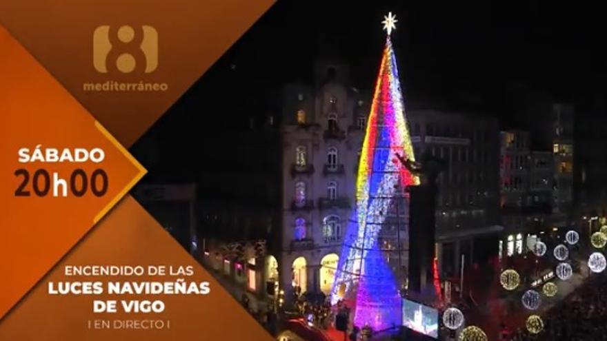 Imagen del anuncio promocional de la cadena valenciana sobre la emisión del encendido navideño de Vigo.