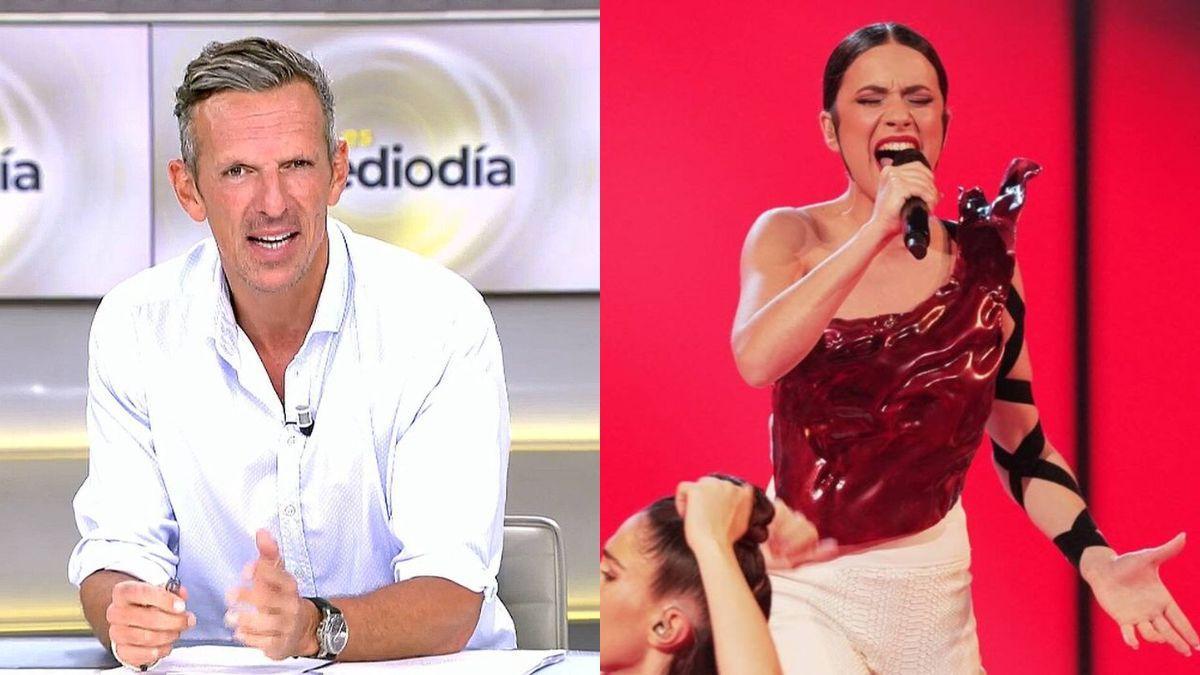 &#039;Ya es mediodía&#039; la lía con sus rótulos sobre Blanca Paloma en Eurovisión