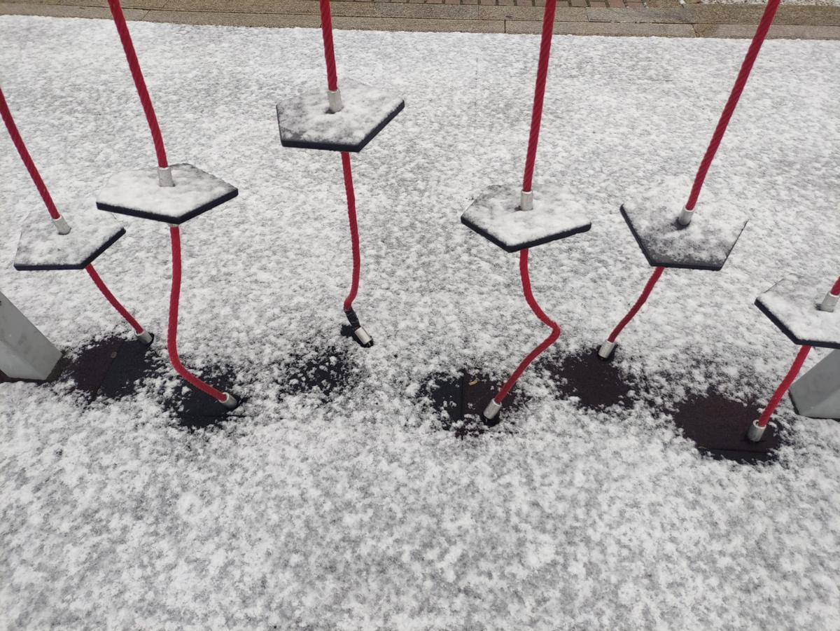 Benavente amanece vestida de blanco