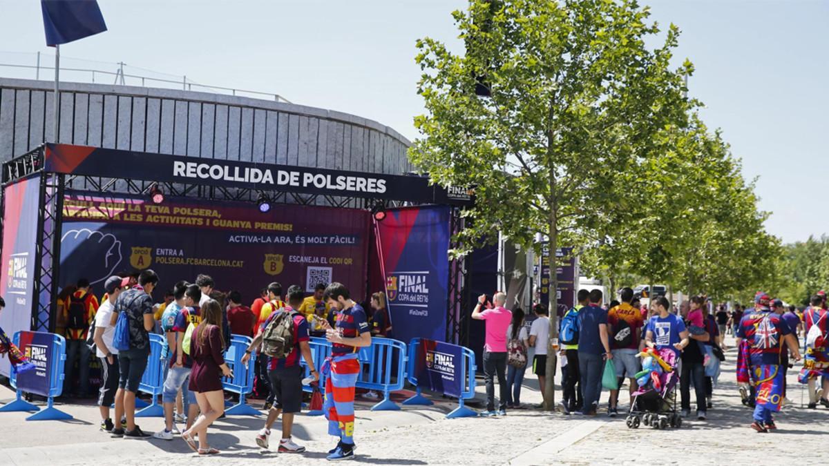 La Fan Zone del Barça con motivo de la final de la Copa del Rey 2015/16 contra el Sevilla