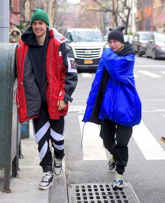Justin Bieber y Hailey Baldwin salen a desauinar por el Soho de Nueva York