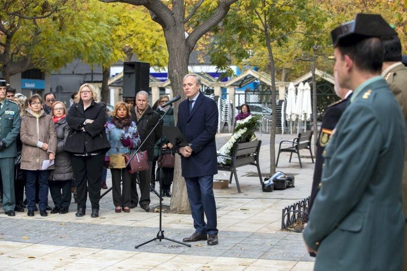 Homenaje a las víctimas de la casa cuartel de Zaragoza