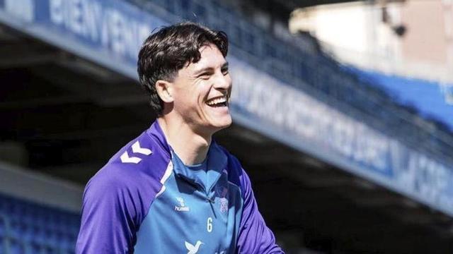 Juanjo Sánchez, sonriente antes de comenzar un entrenamiento.