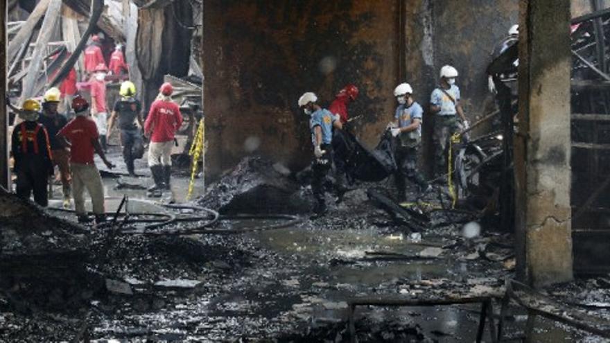 Un incendio en una fábrica de Filipinas deja 31 muertos