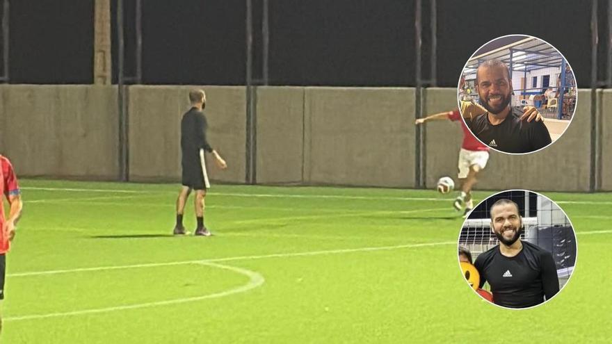 Dani Alves reaparece jugando un partido informal en Tenerife tras su salida de prisión