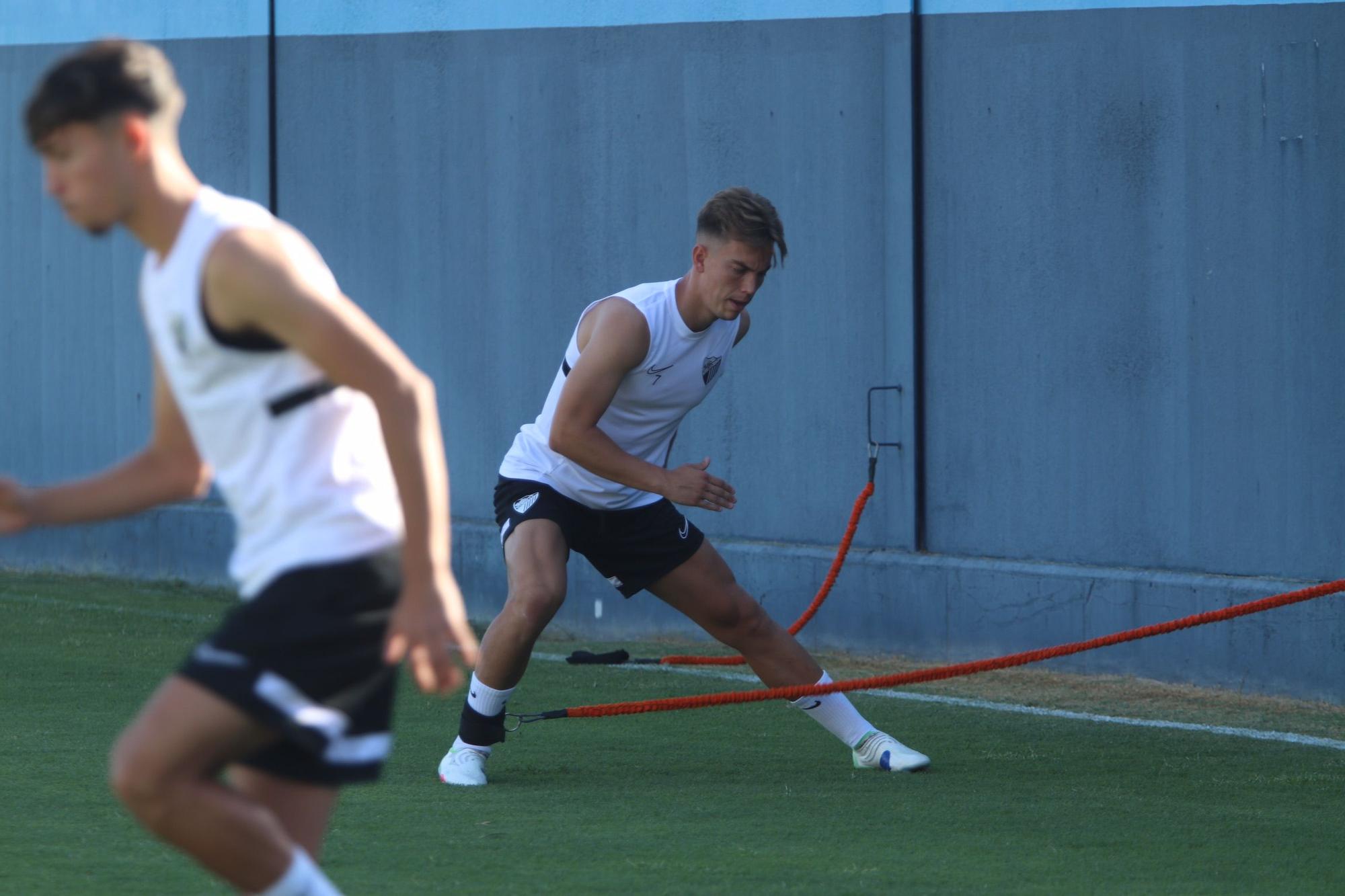 Primer entrenamiento del Málaga CF