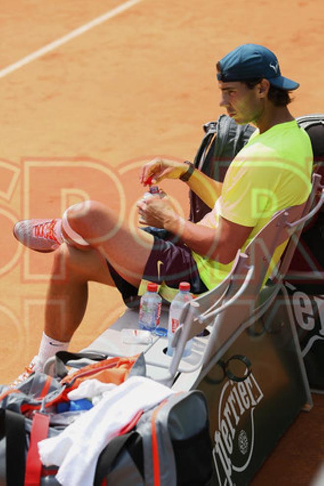 ENTRENAMIENTO NADAL Y FERRER PREVIO A LA FINAL DE ROLAND GARROS