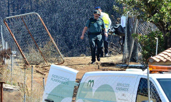 22/09/2017 LLANOS DE LA PEZ, TEJEDA. Fallecida a causa del incendio en la Cumbre de Gran Canaria. Foto: SANTI BLANCO