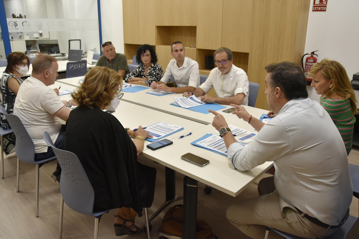 Un momento de la reunión.