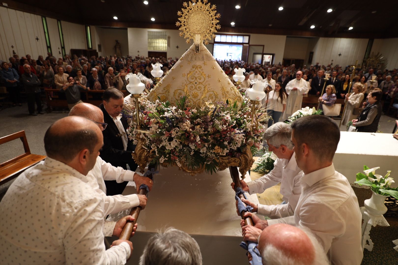 Visita de la Virgen del Lledó a la parroquia de San Francisco de Castelló