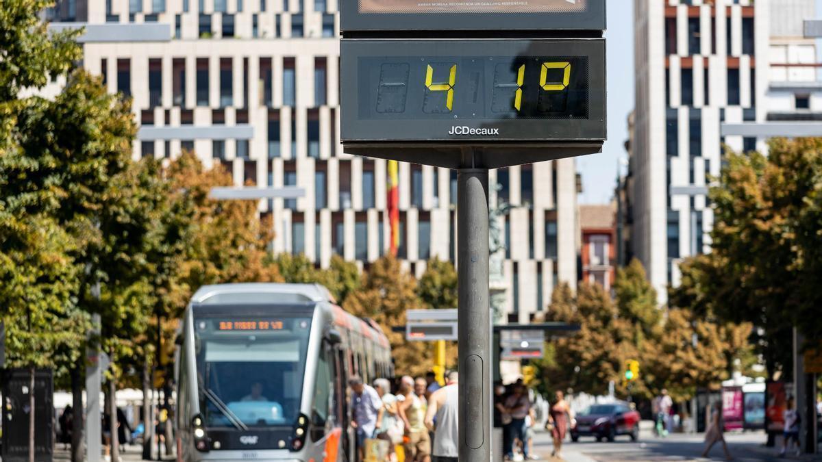 Esta semana, las temperaturas superarán los 40 grados en Zaragoza