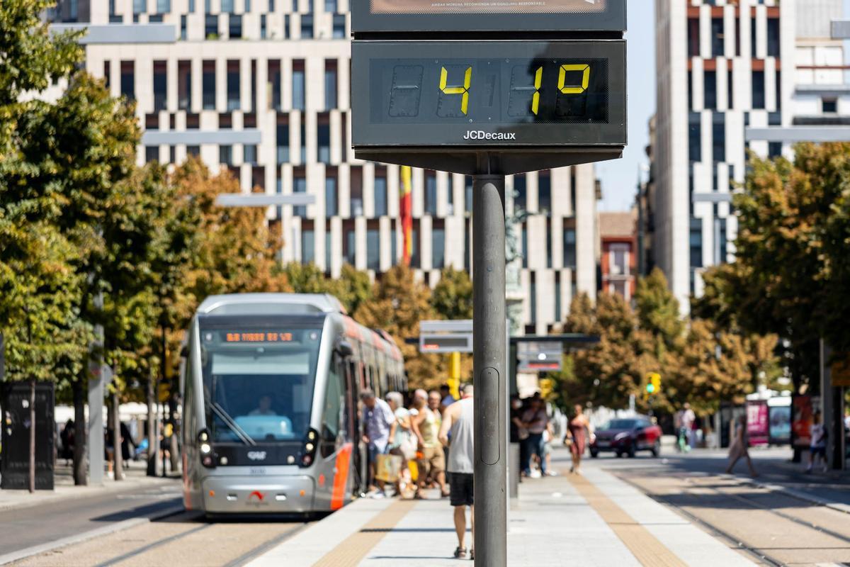 Esta semana, las temperaturas superarán los 40 grados en Zaragoza
