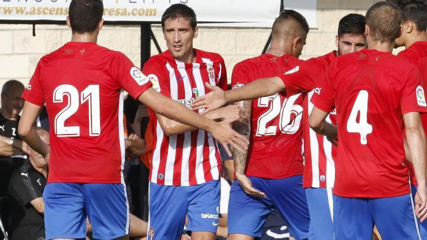 El Sporting se impone al Eibar en Les Caleyes