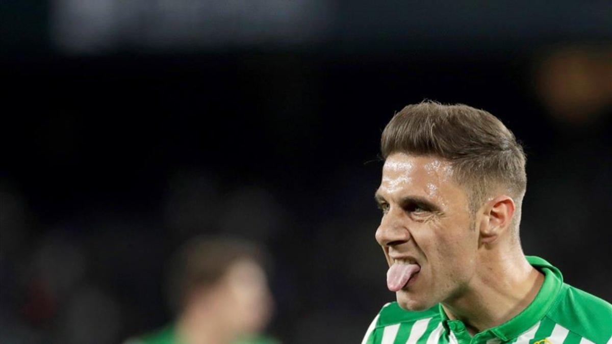 Joaquín, durante un partido con el Betis