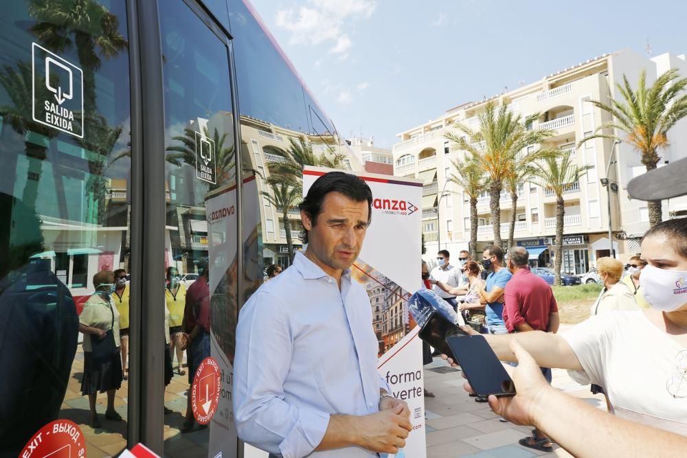 Avanza renueva el 50% de la flota del bus urbano en Torrevieja con siete nuevos vehículos