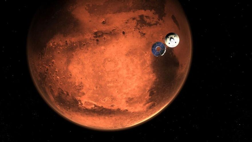 Marte, el planeta rojo.
