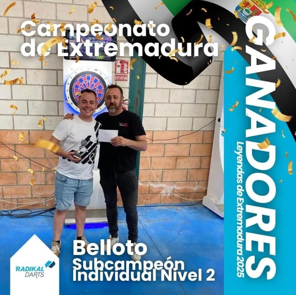 Estos los campeones y subcampeones de dardos del campeonato de Extremadura que se celebró en Valdesalor, en Cáceres