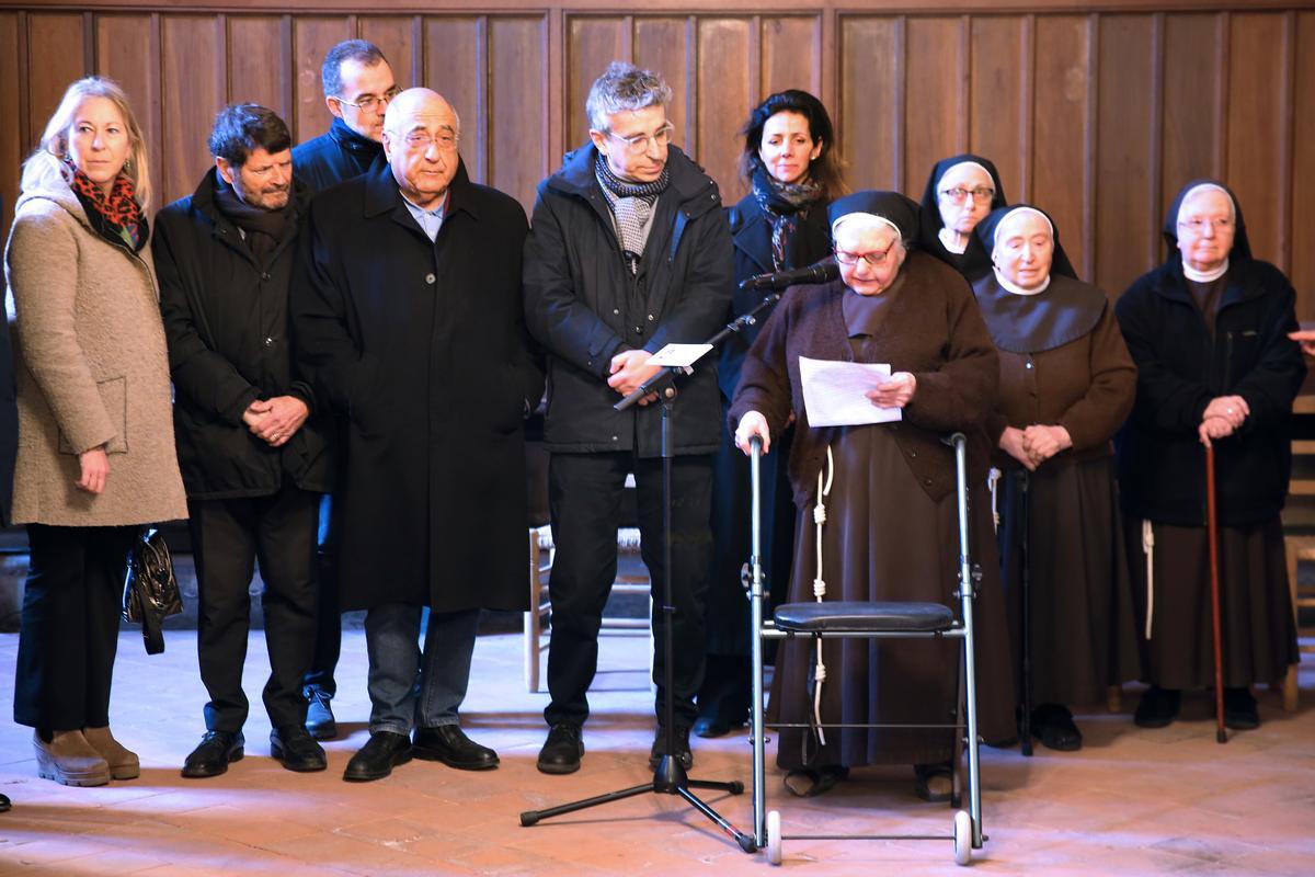 Tradicional visita de la Corporació Municipal a la Comunitat de Monges Clarisses al Reial Monestir de Santa María de Pedralbes