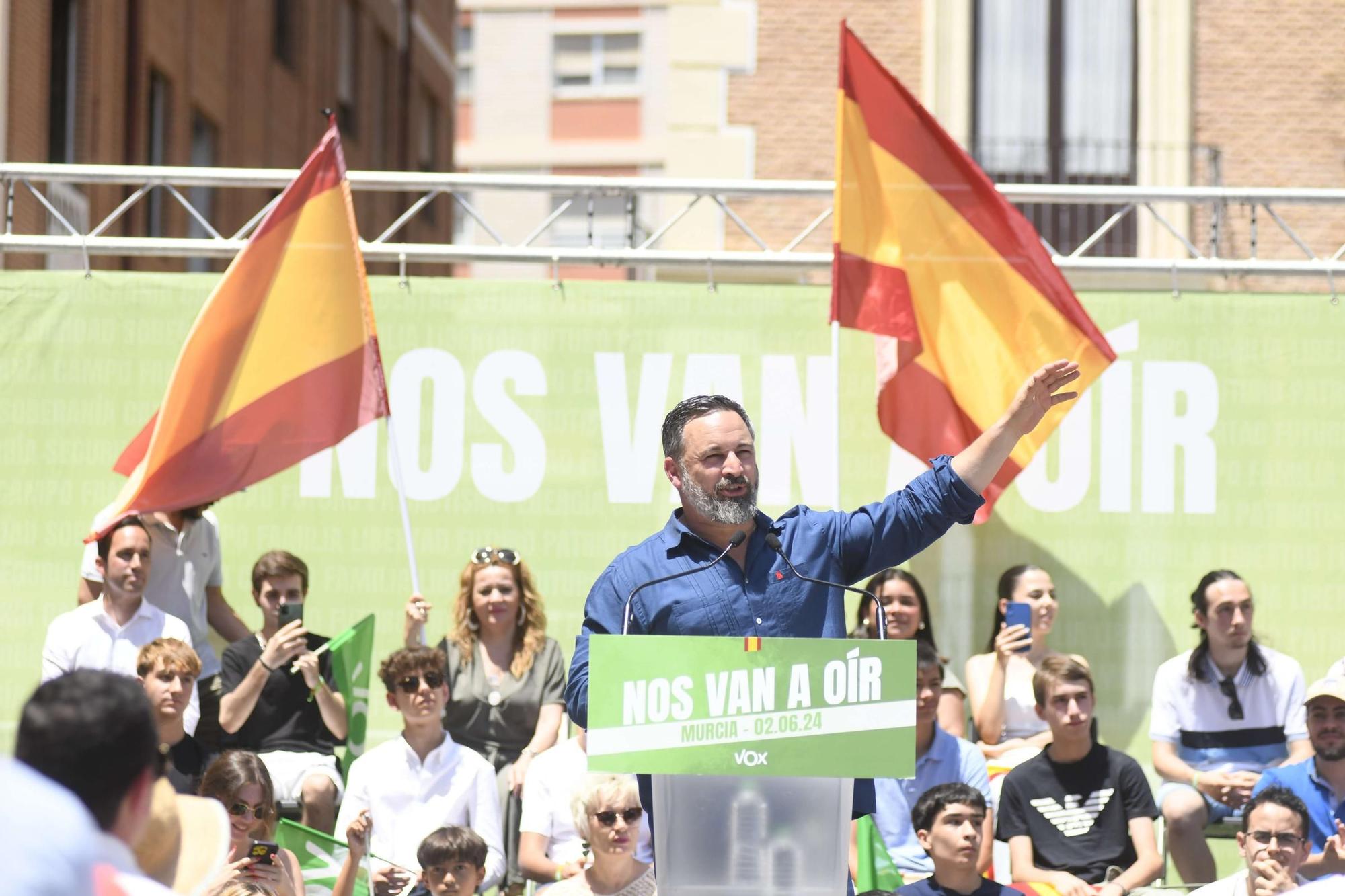 Acto de Santiago Abascal y Jorge Buxadé en Murcia