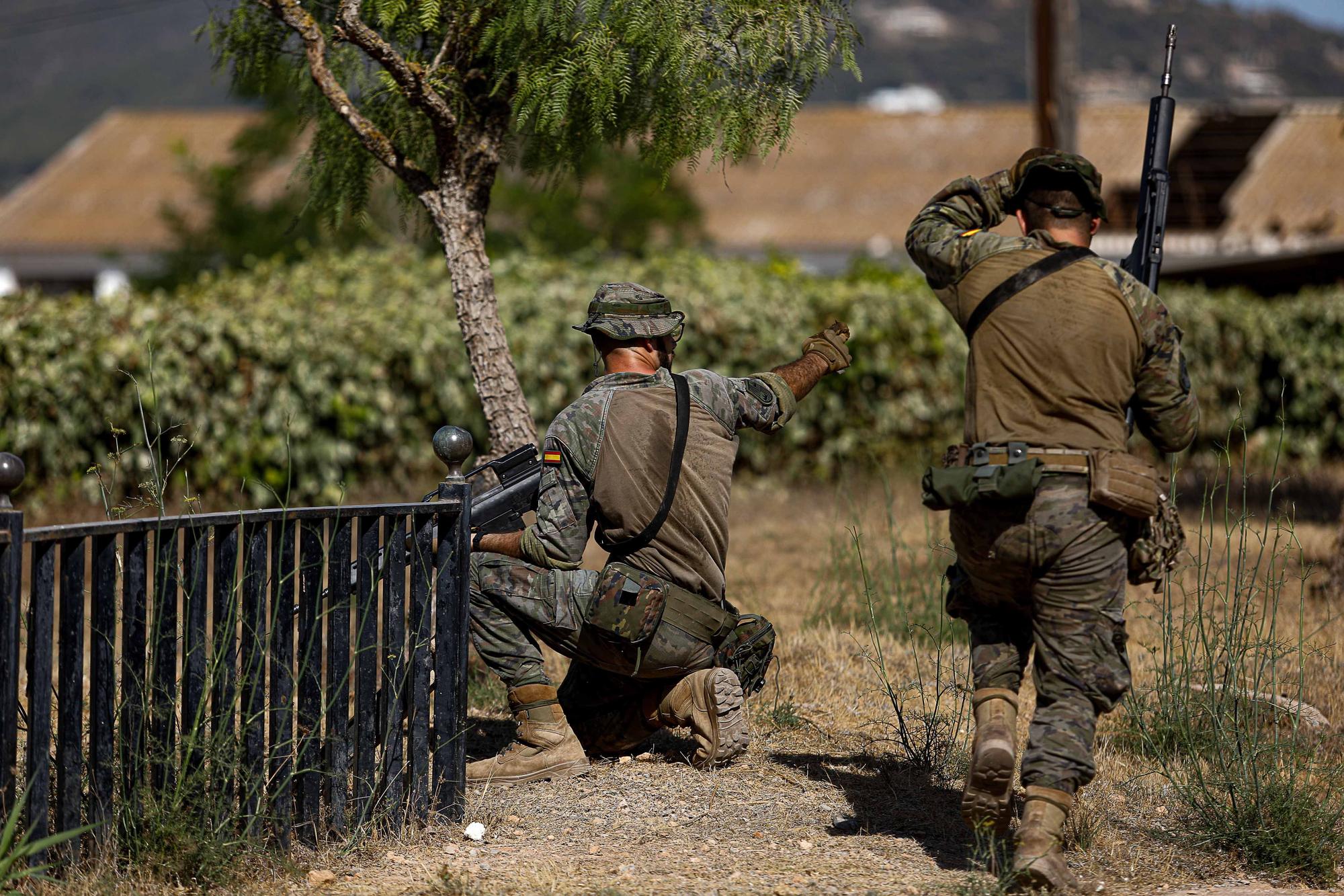 Militares en Ibiza: listos para la acción