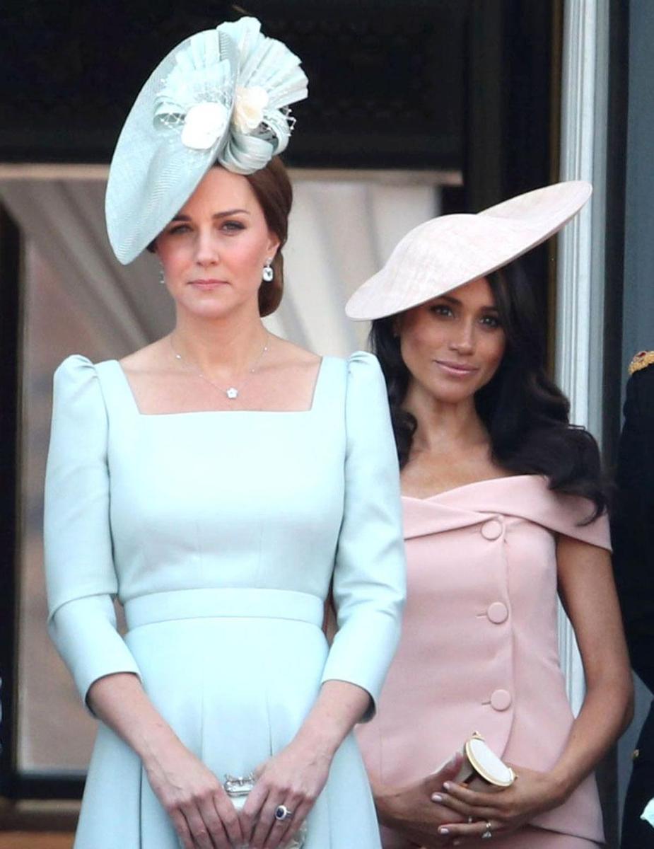 Kate Middleton y Meghan Markle en el desfile 'Trooping the color'