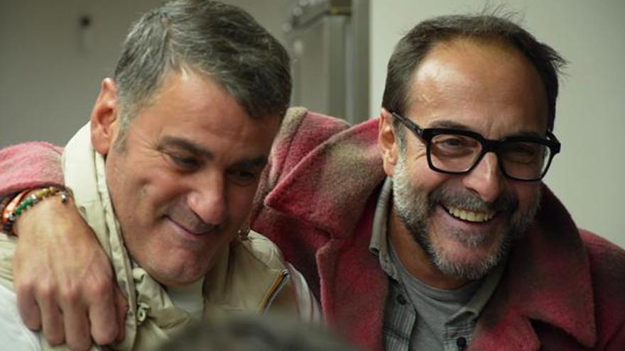 Jesulín de Ubrique e Roberto Vilar, nun momento do programa. |  TVG