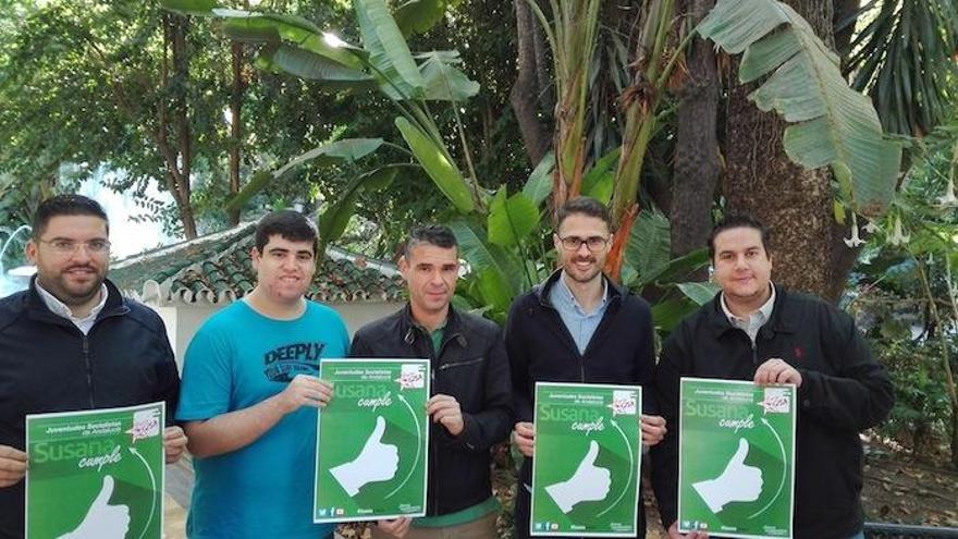 José Carlos Durán y José Bernal, en el parque de la Alameda.