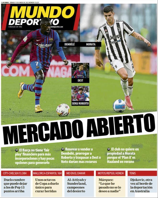 Las portadas de la prensa deportiva de hoy