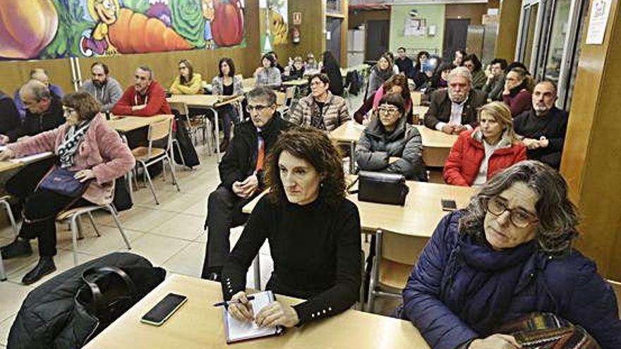 Un moment de l&#039;assemblea, a l&#039;escola Marta Mata.