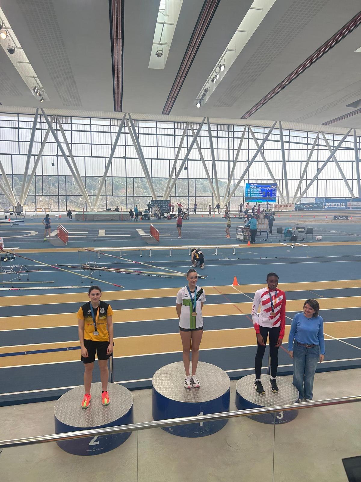 Blanca Moreno, al segon graó del podi