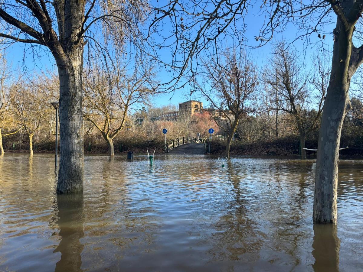 El Prado de las Pavas inundado.
