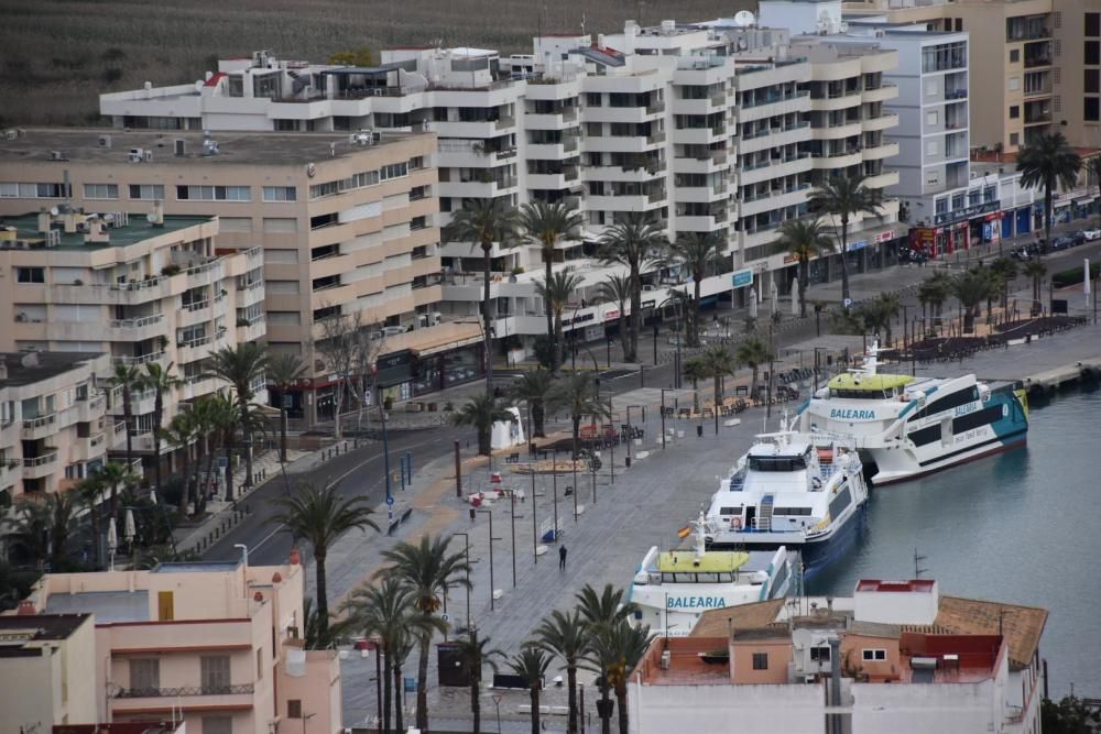 Ibiza, vacía por el estado de alarma