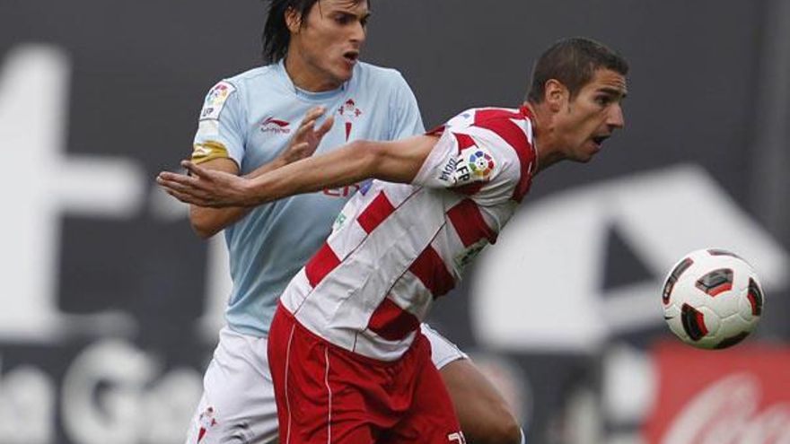Geijo puede ser el próximo sábado la amenaza para Jonathan Vila y sus compañeros en la zaga celeste