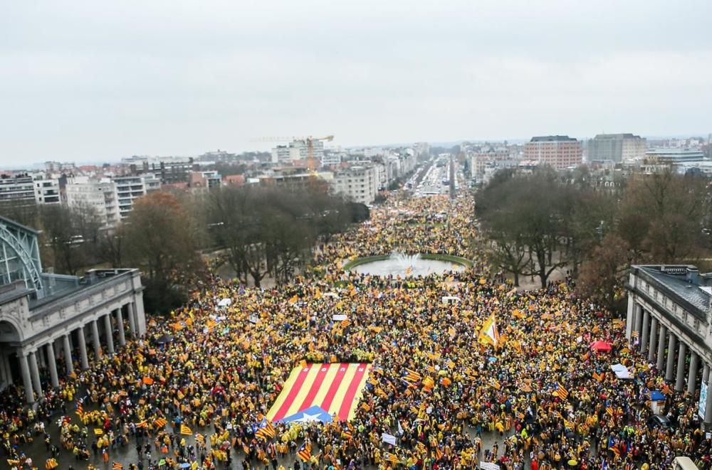 Manifestació independentista a Brussel·les