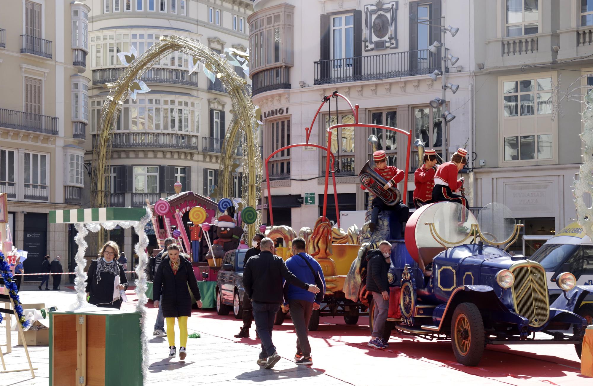 Tercer día del rodaje de 'La chica de nieve', la serie basada en la novela de Javier Castillo, en Málaga