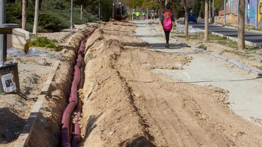 Avanza el lavado de cara de la vía verde de Barrio Peral