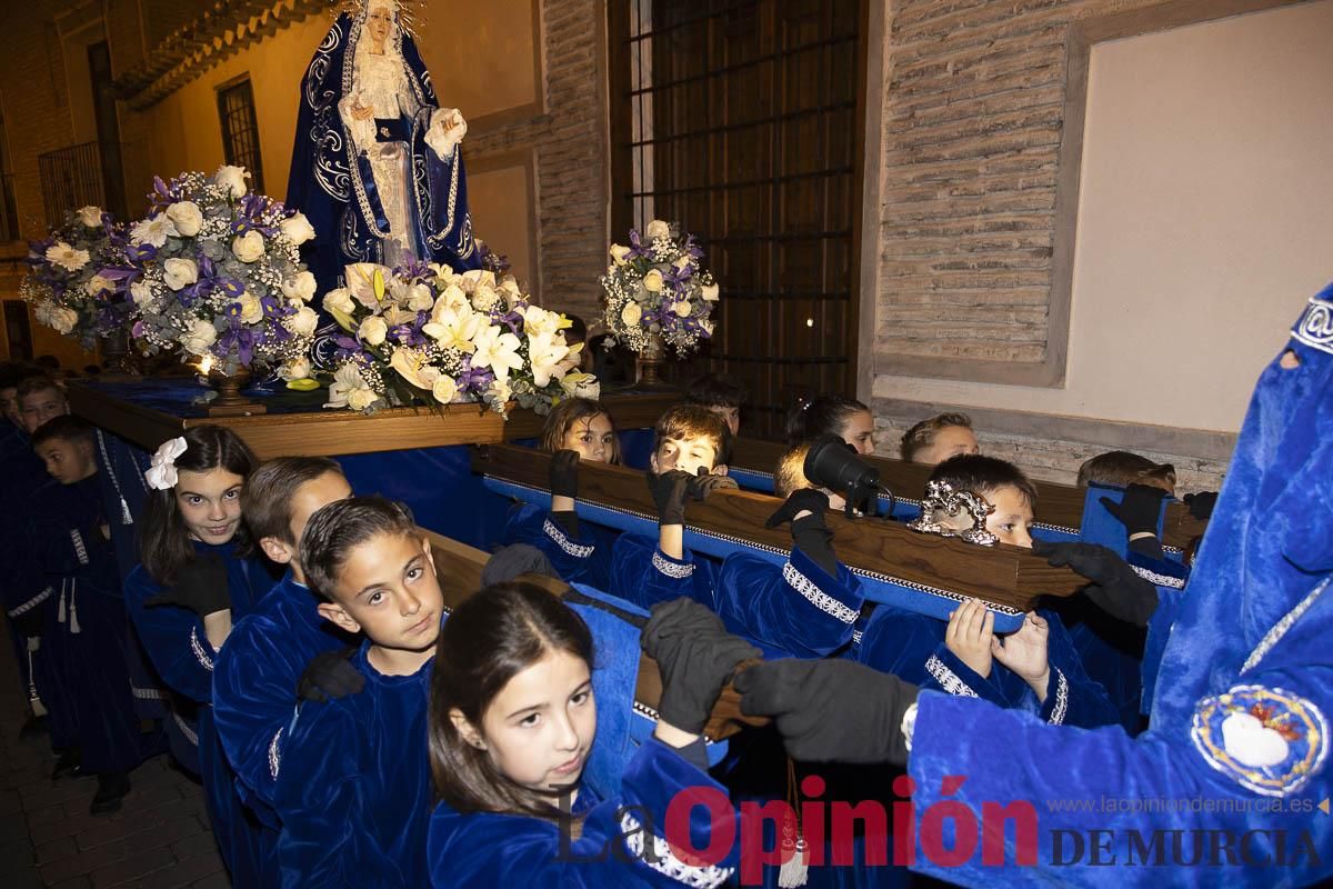 Los niños toman las calles de Caravaca en la procesión de Lunes Santo