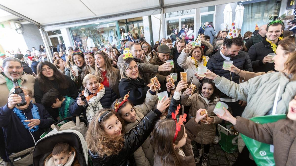 Asistentes a las Prebadaladas de Fin de Año celebradas en 2024 en Ames.