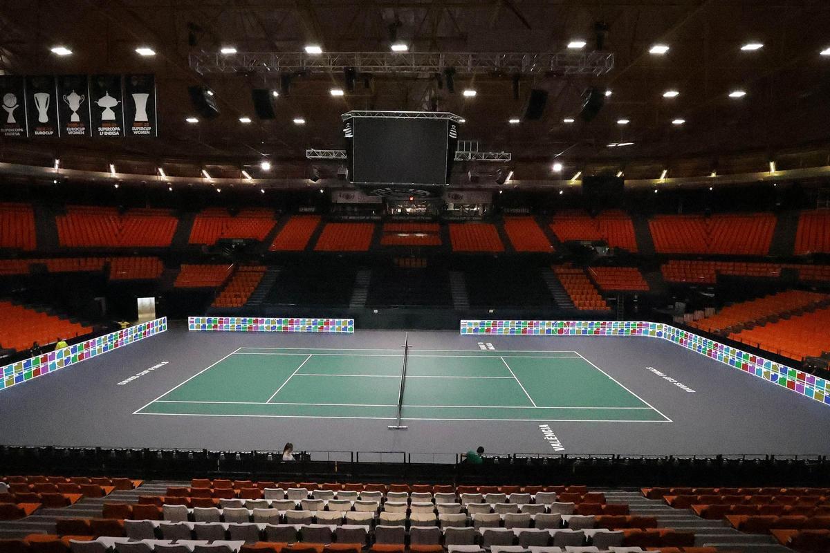 Así luce la pista de la Davis en la Fonteta