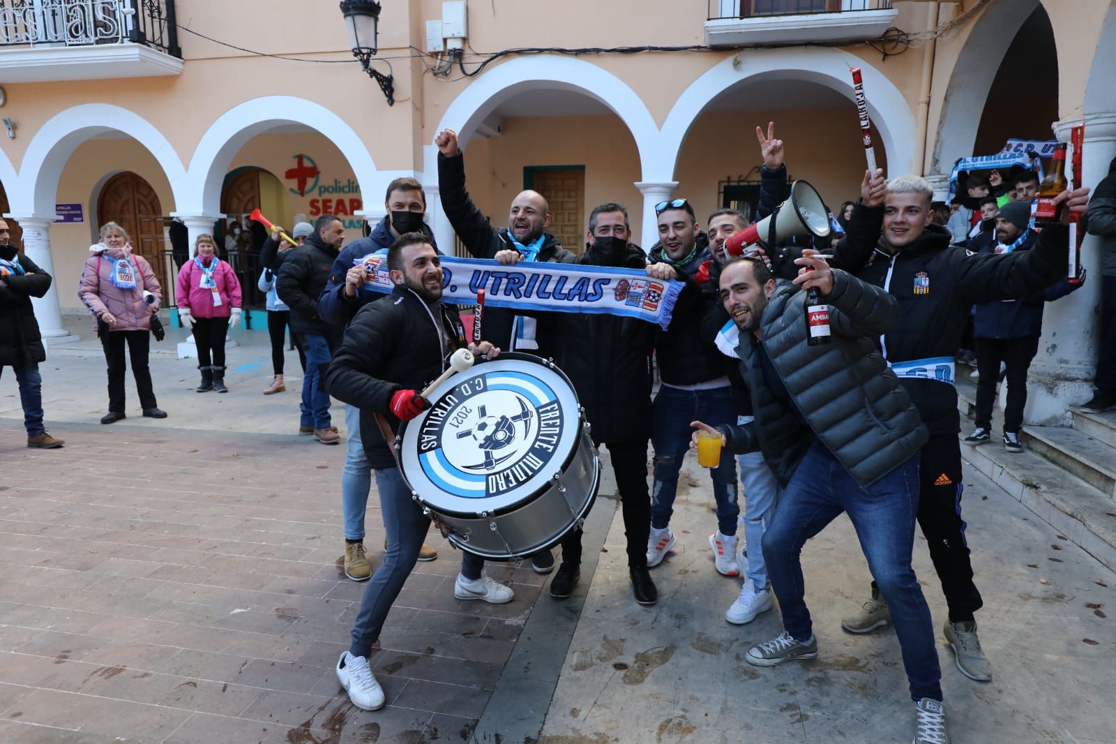 Así se ha vivido en Utrillas la previa del partido de Copa contra el Valencia