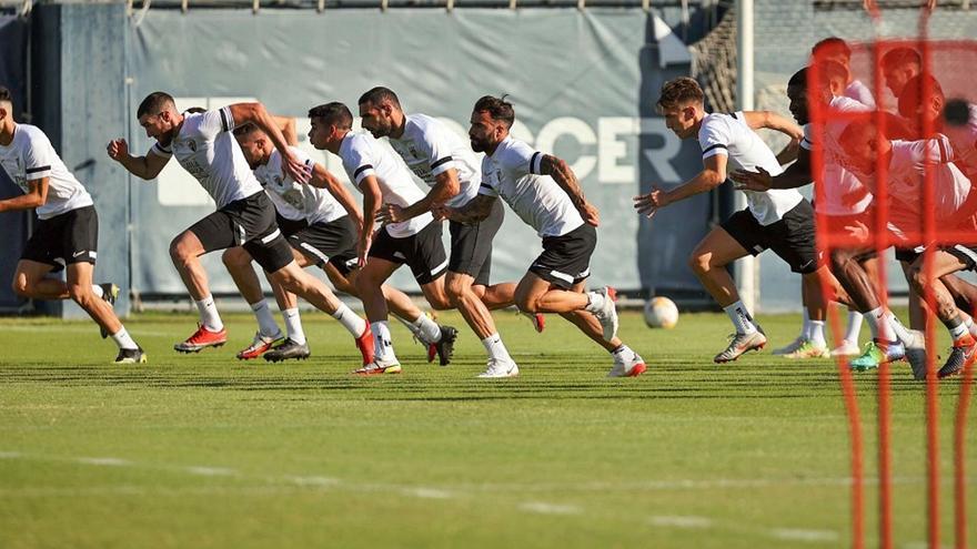 Los jugadores del Málaga CF tendrán un último entreno esta mañana.