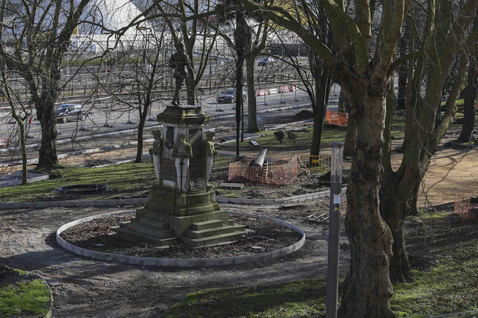 Estado de las obras del parque del Muelle