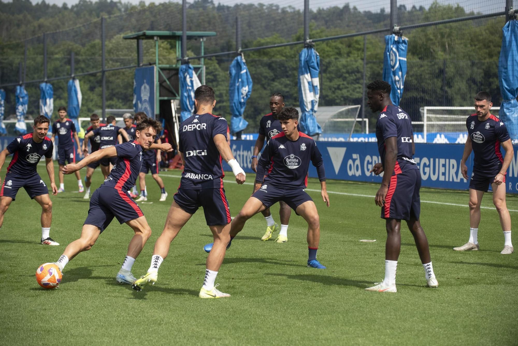 El Dépor empieza a preparar sin Eddahchouri su visita a Zaragoza
